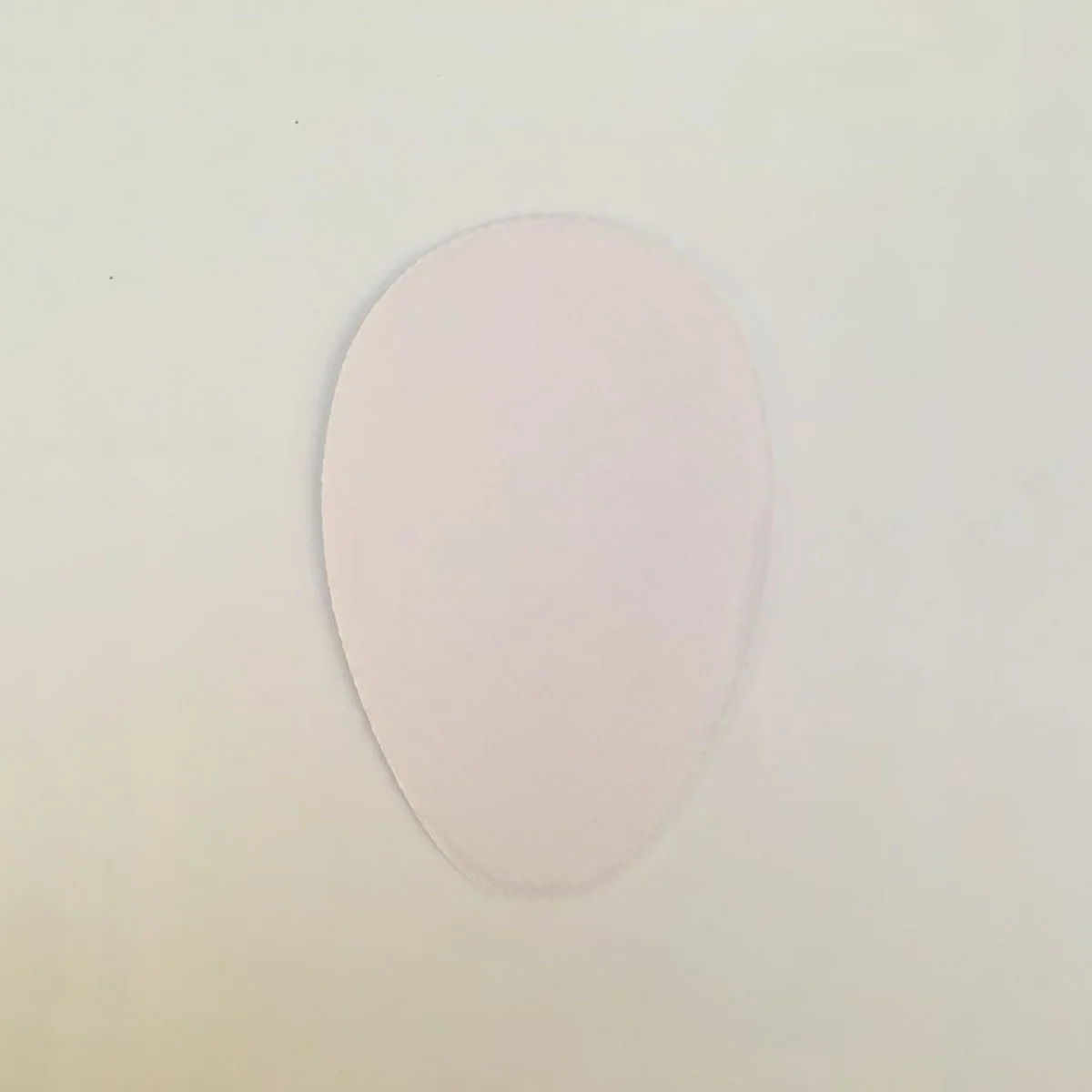 

1 Pair Anti-Slip High Heel Sole Sticker Peach Type Shockproof Forefoot High Heels Sticker (White)