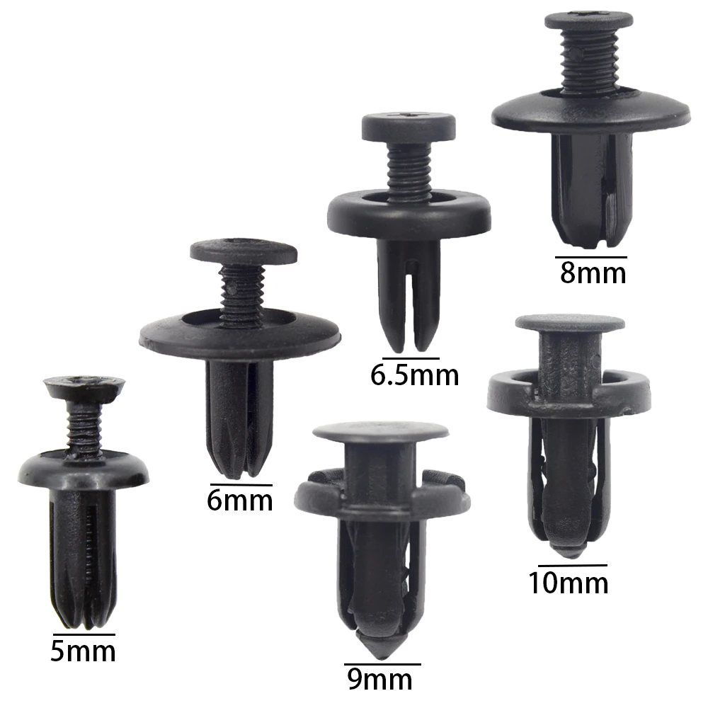 30/60 pièces 5mm 6mm 7mm 8mm 9mm 10mm trou voiture pare-chocs Rivet fixation Auto garde-boue garniture panneau Clips pour Honda Nissan Toyota Hyundai