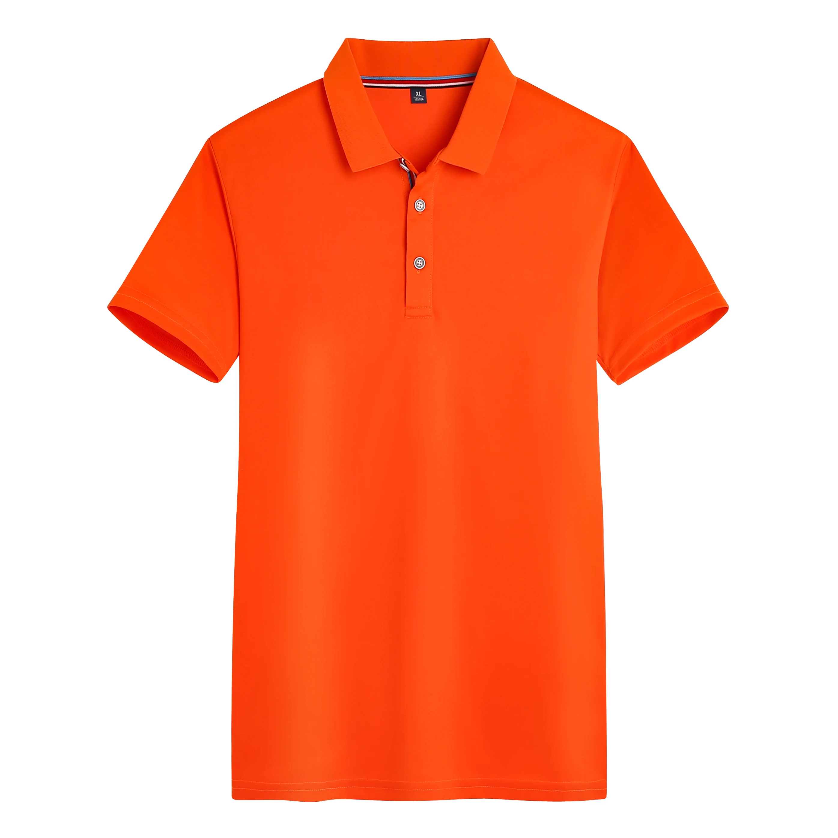 

2025 New Summer Premium Solid Color Men's Golf Collar Breathable Fabric Solid Color Casual Top Men's Collar T-shirt