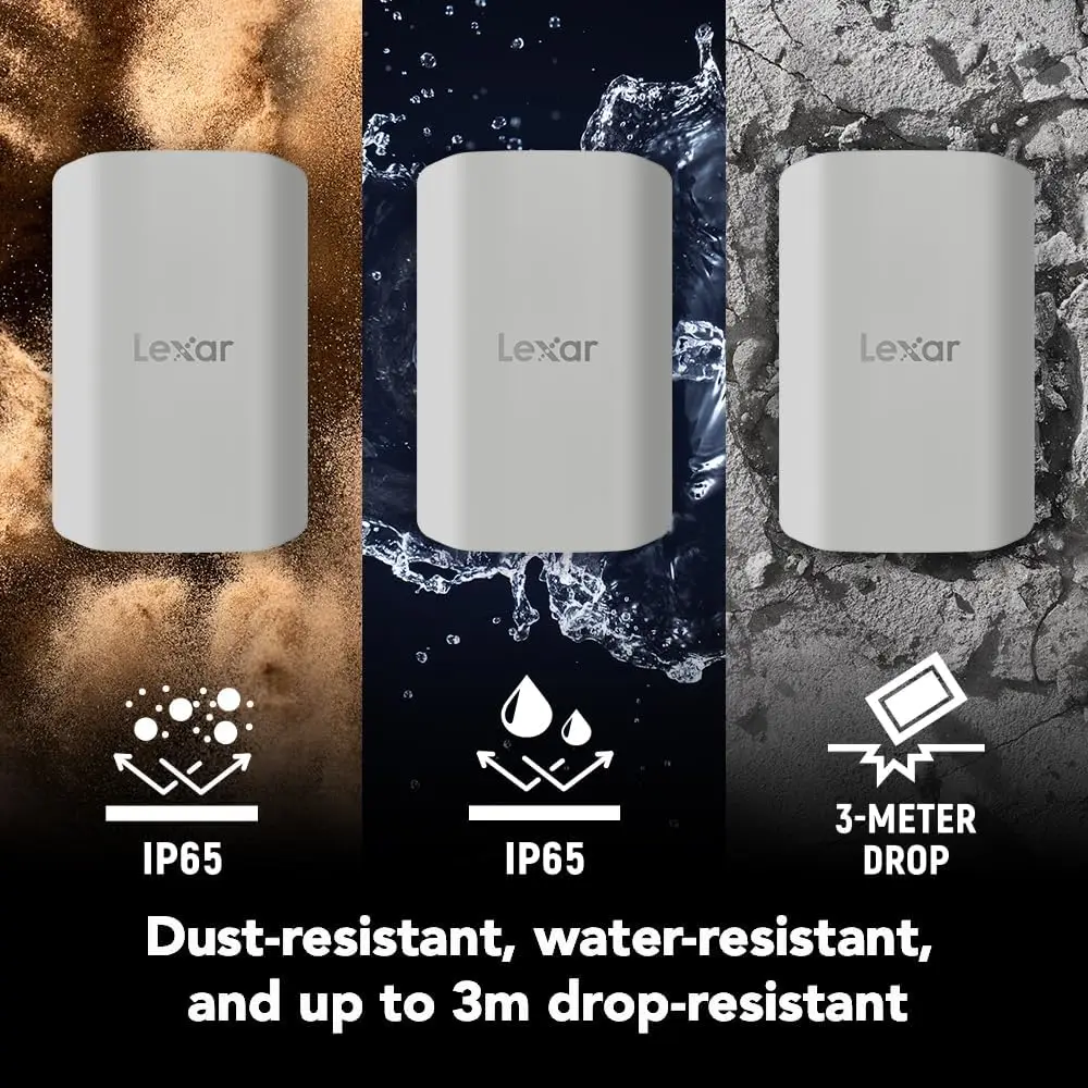1TB Magnetic External SSD, 2000MB/s, USB-C, Compatible with iPhone 15/16, PC, Mac, Silver