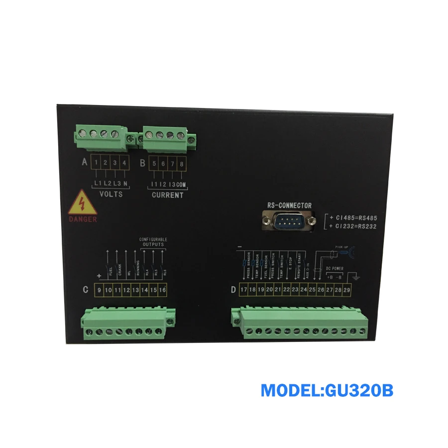 Generator Set Controller Automatic Control Harsen GU320B Module Controller for Engine Safety Protection