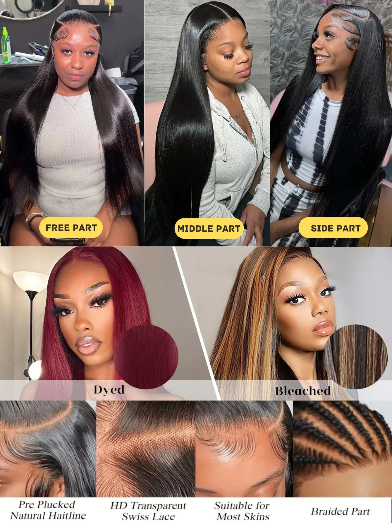 100% cabelo humano 13x4 osso em linha reta frente do laço perucas de cabelo humano 30 Polegada 13x4 peruca frontal do laço para mulher pré arrancado