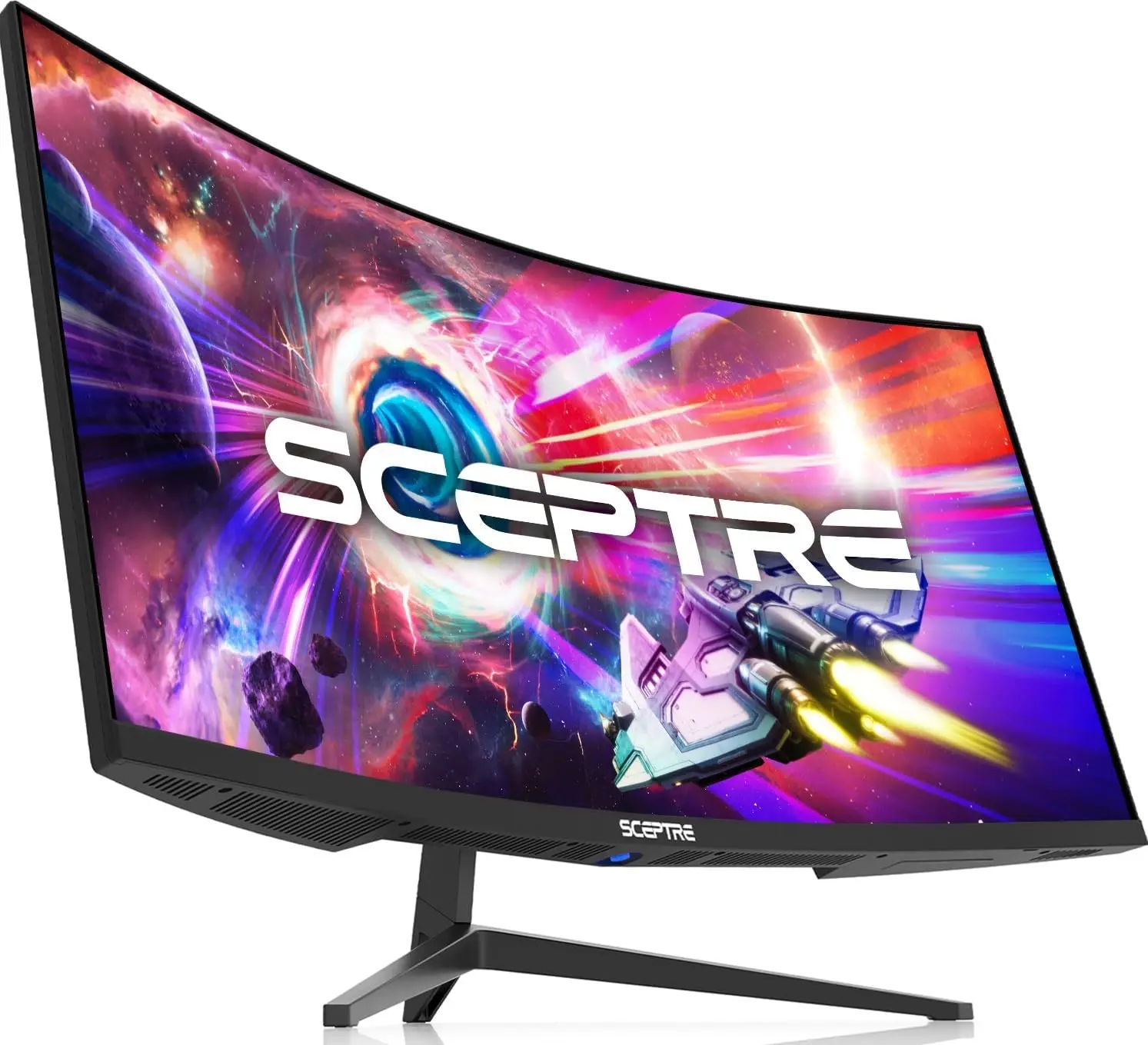 Monitor WQHD ultra-lebar melengkung 34 inci 3440x1440 R1500 hingga 165Hz DisplayPort x2 99% sRGB Gambar 1ms dengan gambar, mesin