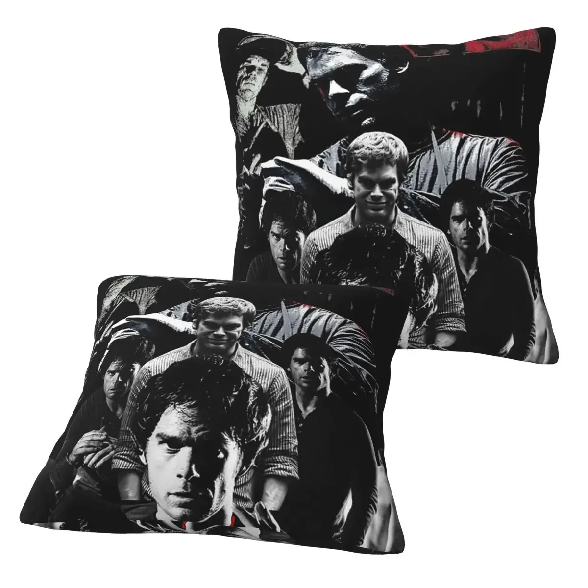 

Dexter Morgan Movies 2 pcs Square Pillowcase Pillow Cover Cushion Zip Decorative Comfort Throw Pillow for Home Living Room