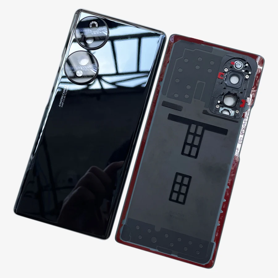 A+++ New Rear Battery Cover Housing Door For Honor 70 Back Cover Chassis Camera Lens + Adhesive Smartphone Repair Parts