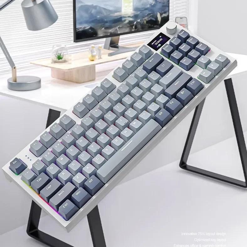 Pctenk xk86 drahtlose spiel tastatur pbt hersteller kunden spezifische heiße austauschbare mechanische tastatur