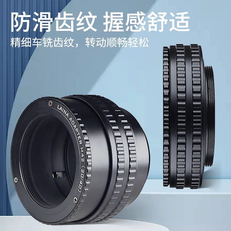 M42-M42 20-40 M42 to M42 Mount macro Focusing Helicoid Ring Adapter 20mm-40mm Macro Extension Tube for camera lens