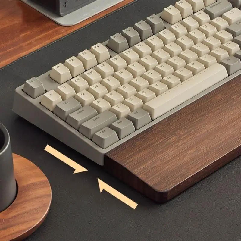 462E Double-Handed Keyboards Wooden for Rest Keyboards Wrist Rest Pad Walnut Wrist Rest Wrist Rest Pad for Keyboards