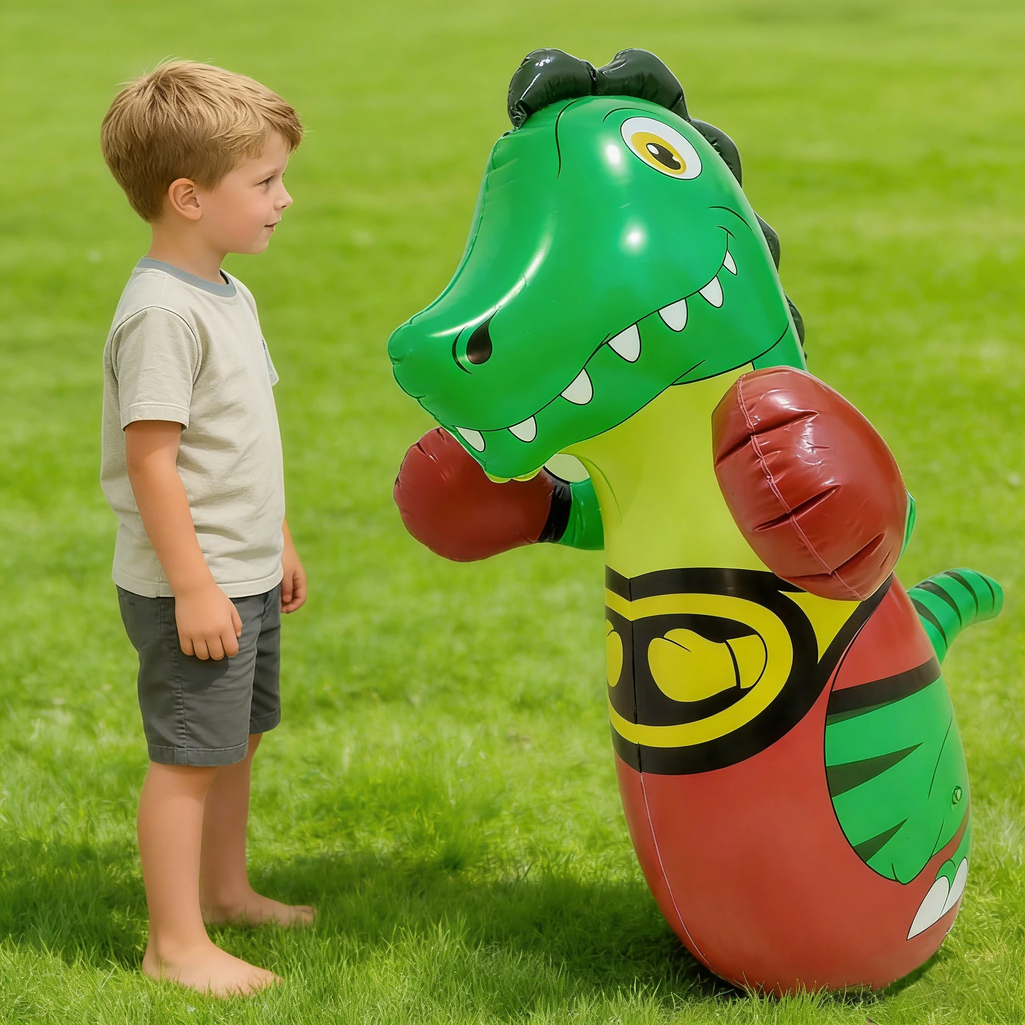 

Parent Child Toys Inflatable Dinosaur Tumbler Boxing Punching Bag Boys Sport Games Toys Indoor Outdoor Toy kid Birthday Gift