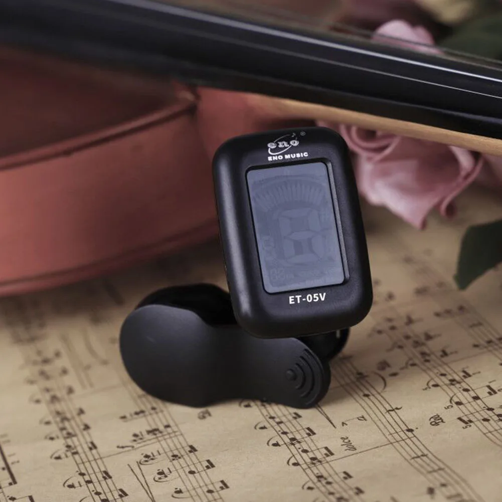 ENO ET05V Violin Tuner Mini Electronic Tuner for Violin Viola Cello Clip-on Tuner Portable Digital Violin Parts