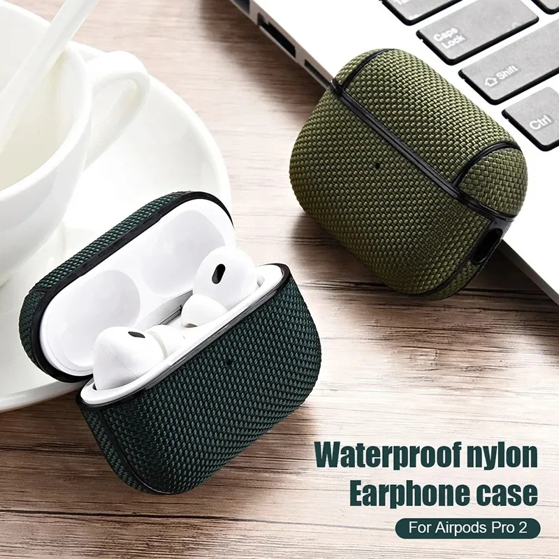 For AirPods Pro 2nd generation Case Wireless Headphone Cover Waterproof Nylon PC Earphones Case For Apple For Air For Pods Pro 1