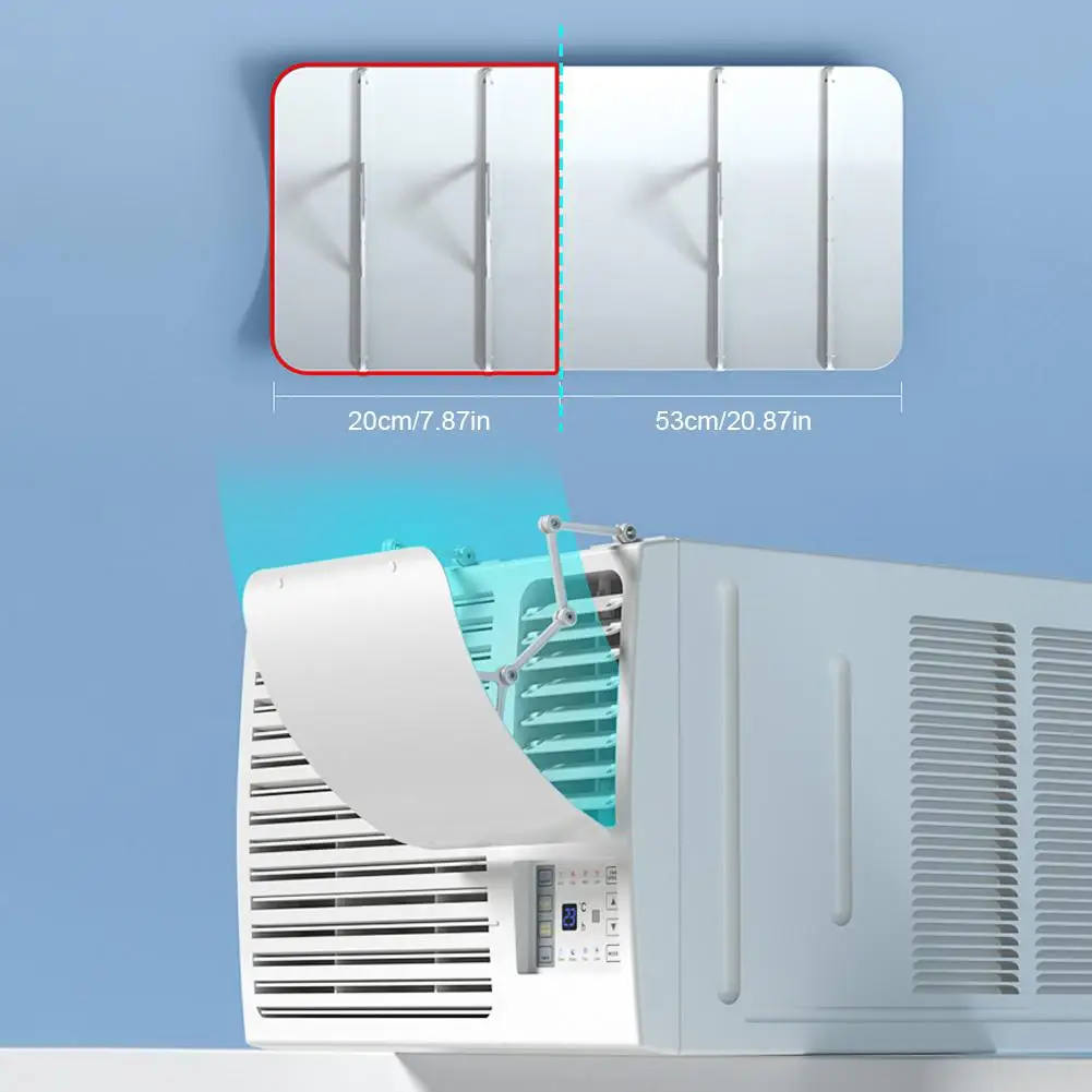 Adjustable AC Baffle Air Conditioner Deflector Home Cooling System Cuttable To Fit Any Unit For Air Conditioning