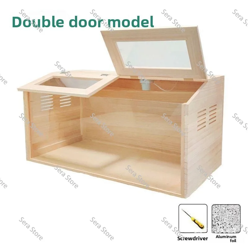 Chicken Brooder Box Sturdy Clear Versatile Lightweight Incubator Small Chicken Coop for Ducks Quails Hamsters Chick Birds