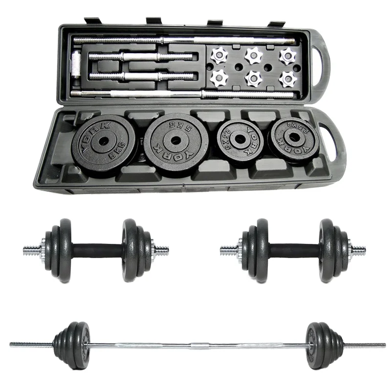 

Hot Sale 50kg Adjustable Dumbbell Set Gym Fitness Equipment Cast Iron Dumbbells Set With Free Weights Body Building
