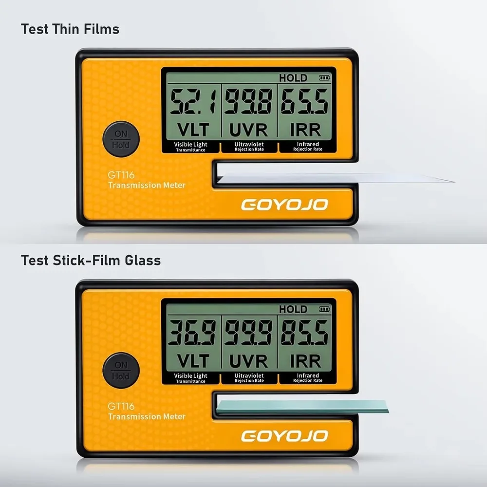 3-in-1 Digital Solar Film Meter VL UV IR Detection Car Window Tint Tester for Transmission Testing 1 Year Warranty