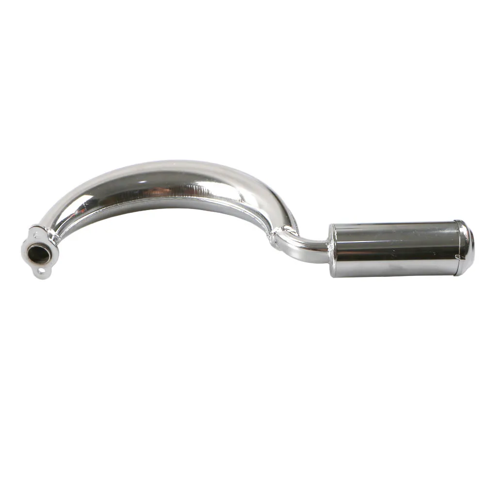 Half Moon Banana Exhaust Muffler Pipe Steel for 2 Stroke 49cc 60cc 66cc 80cc Engines Motorized Bicycle