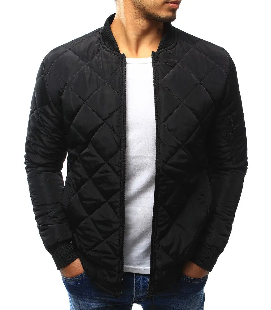 Solid Color Jacket Cotton-padded Jacket Lingge Stitched Thickened Collar Cotton-padded Jacket Winter Warm Cotton-padded Jacket