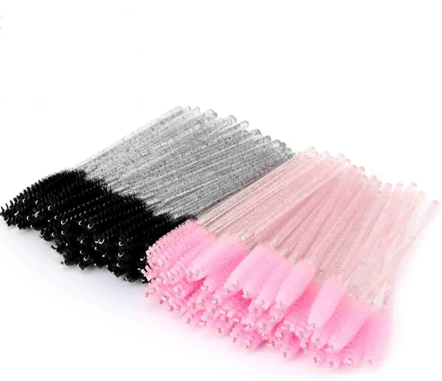 1000pcs Disposable Glitter Handle Eyelash Brushes Mascara Wands Applicators Makeup Tool Lash Brush