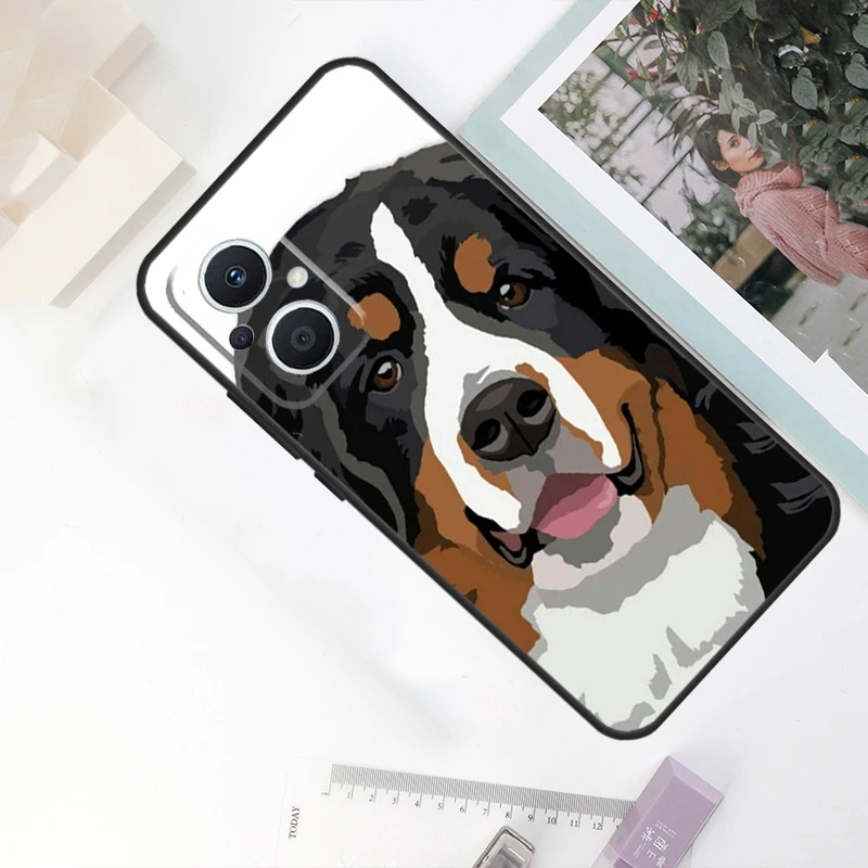 Bernese Mountain Dog Case For OPPO Reno 11F 10 Pro 4 5 6 7 8 Lite 4Z 5Z 8T OPPO Find X5 X6 Pro X2 X3 Neo Cover