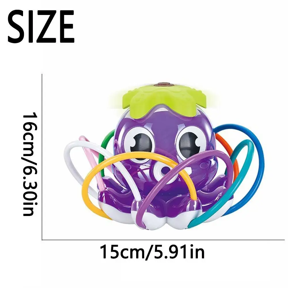 Colorful Water Spray Sprinkler Roating Spray Nozzles Durable Octopus Water Sprinkler Toys Easy To Use Portable