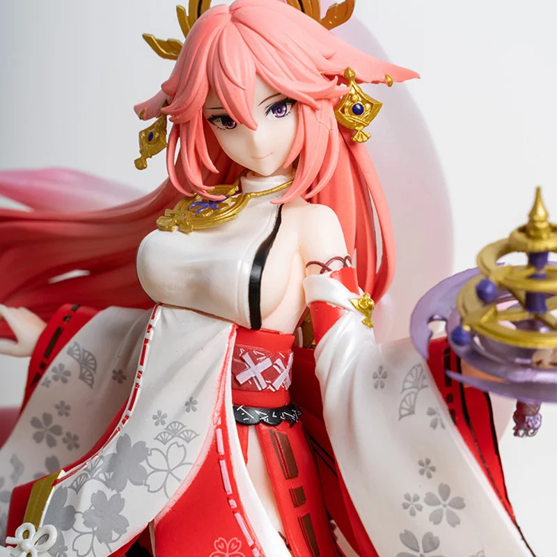 Genshin Impact Figure Yae Miko 26cm Game Kawaii Anime Action Figurine Hot Girls Collection Dolls Gift Toys  Boy