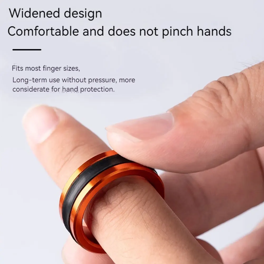 1/2 قطعة خط الصيد مجتذب المضادة للانزلاق المحمولة خط سحب حلقة خطوط الصيد سحب حلقة الصيد اكسسوارات #4