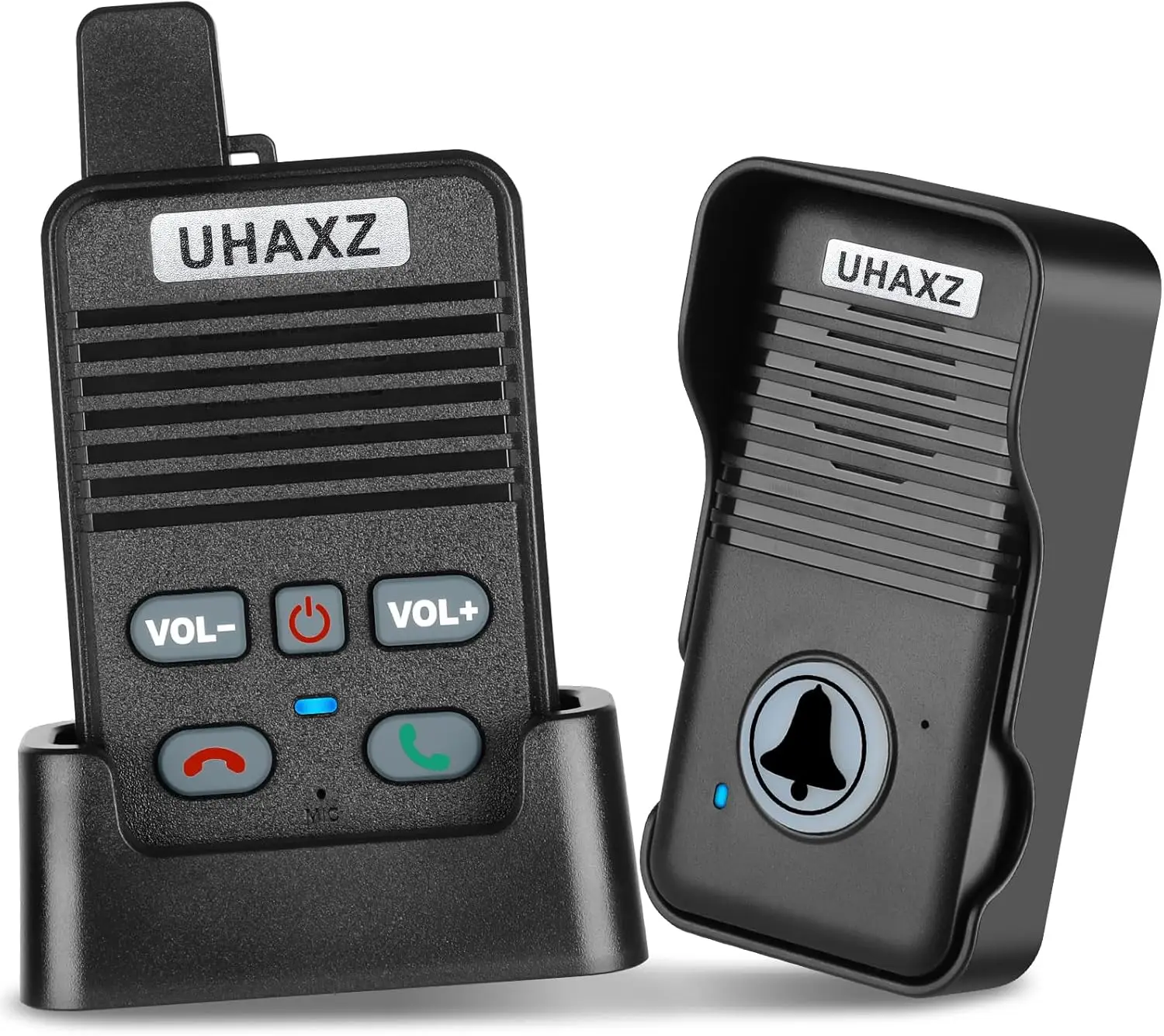 

Wireless Doorbell with 1000ft Range, Full Duplex Intercom, 4 Chimes & 8 Volume Levels for Home Use