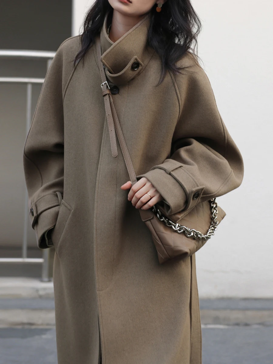 2025 Korea Autumn and Winter N - огляд і ціна Wool Coat Peacoat