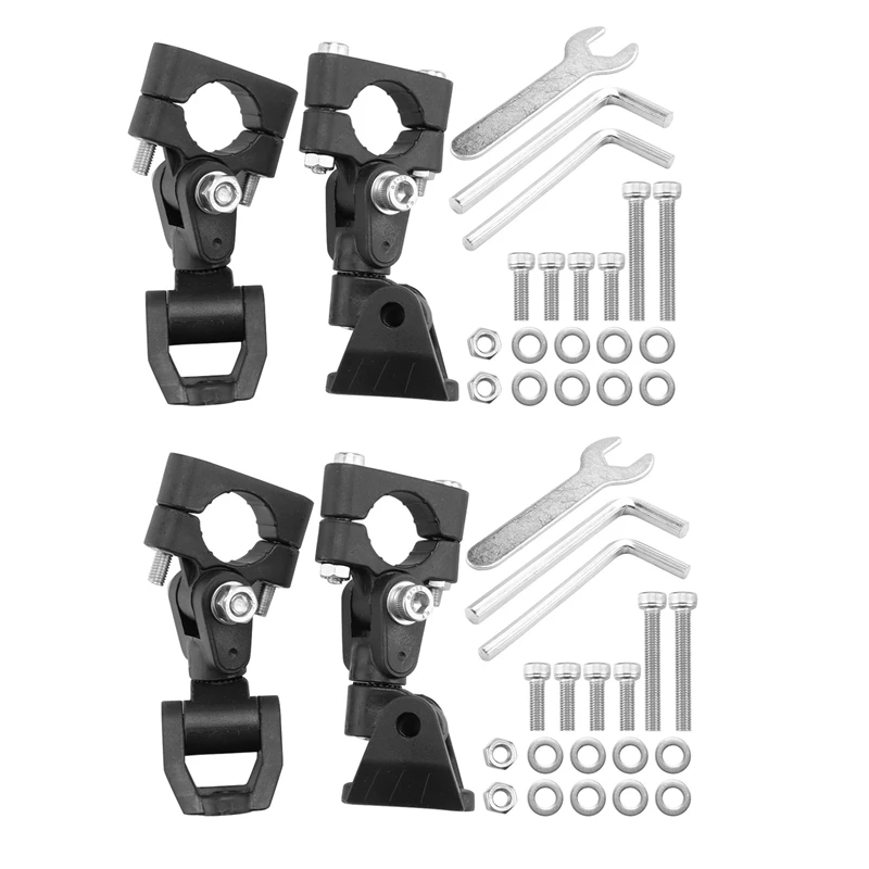 2X Motorcycle Spotlight Fixing Bracket Fog Lamp Mounting Bracket LED Auxiliary Lamp Bracket For BMW- R1200GS F800GS