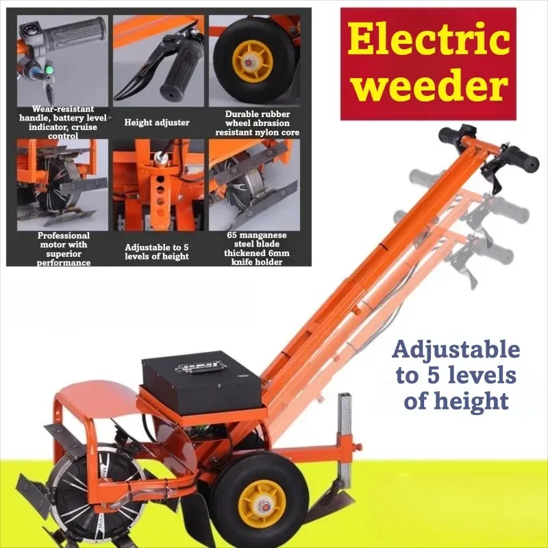 Electric Garden Weeder Cordless Battery Powered Multi Function Tool For Home Use Soil Cultivation Tilling And Weed Removal view 3