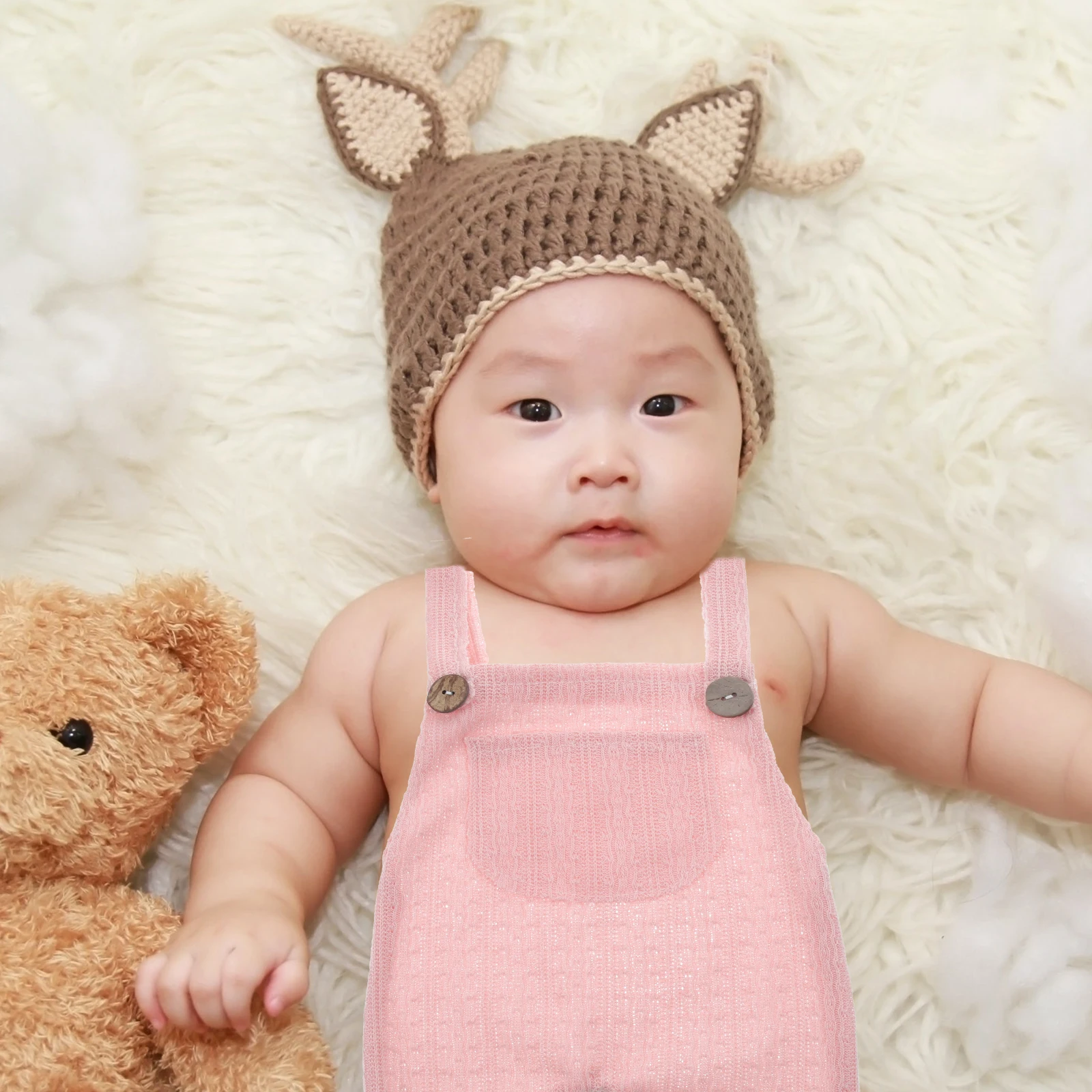 

Strappy Romper Baby Outfits Newborn Clothes Gray Sleeveless Jumpsuits Suspender Photo Shoot