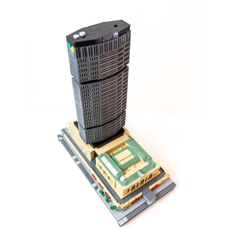 City Street View Modello MOC Mattoni da costruzione Architettura della città di New York Tecnologia modulare Regalo di festa per bambini Assemblare il vestito giocattolo