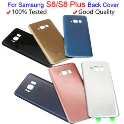 No Lens Battery Cover For New  S8 G950 G950F G950FD For New S8 Plus S8+ G955 SM-G955F G955FD Back Rear Glass Case