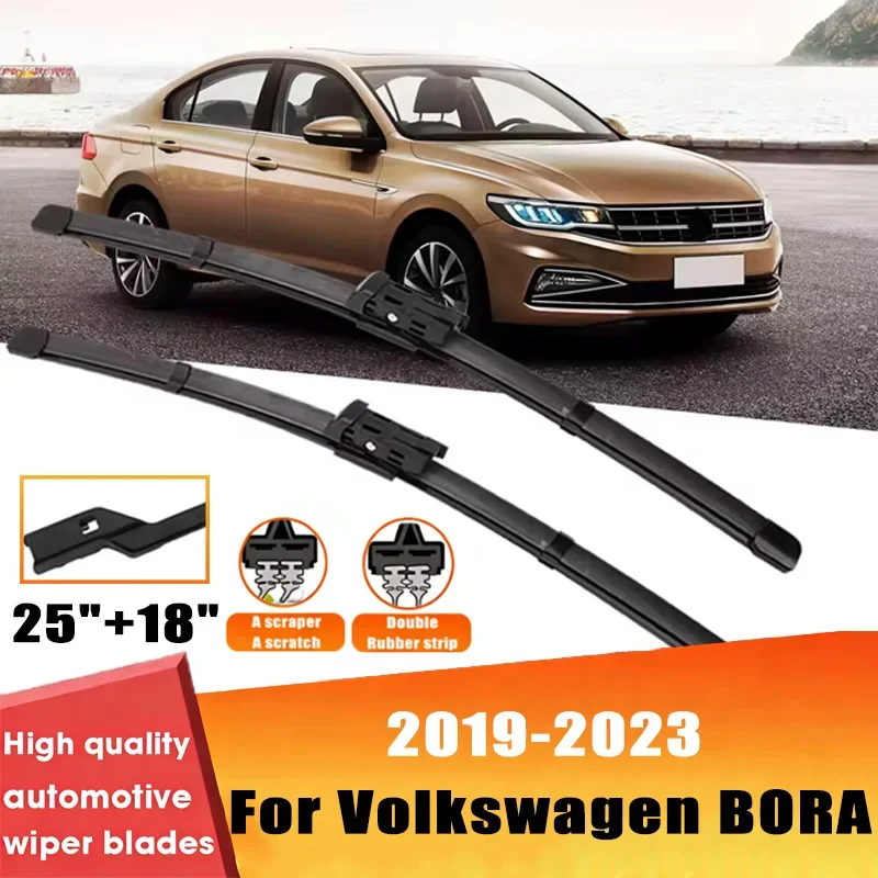 

2pcs Wiper Front Wiper Blades Set For Volkswagen BORA 2019-2023 2020 2021 Windshield Windscreen Window 25"+18"Car Accessories