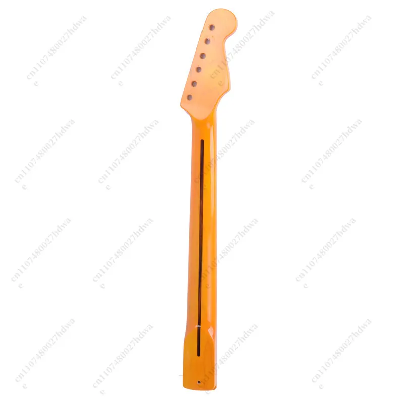 Left-Handed ST-Style Guitar Neck FD Model  22-Fret Canadian Hard Maple W/Golden Lacquer
