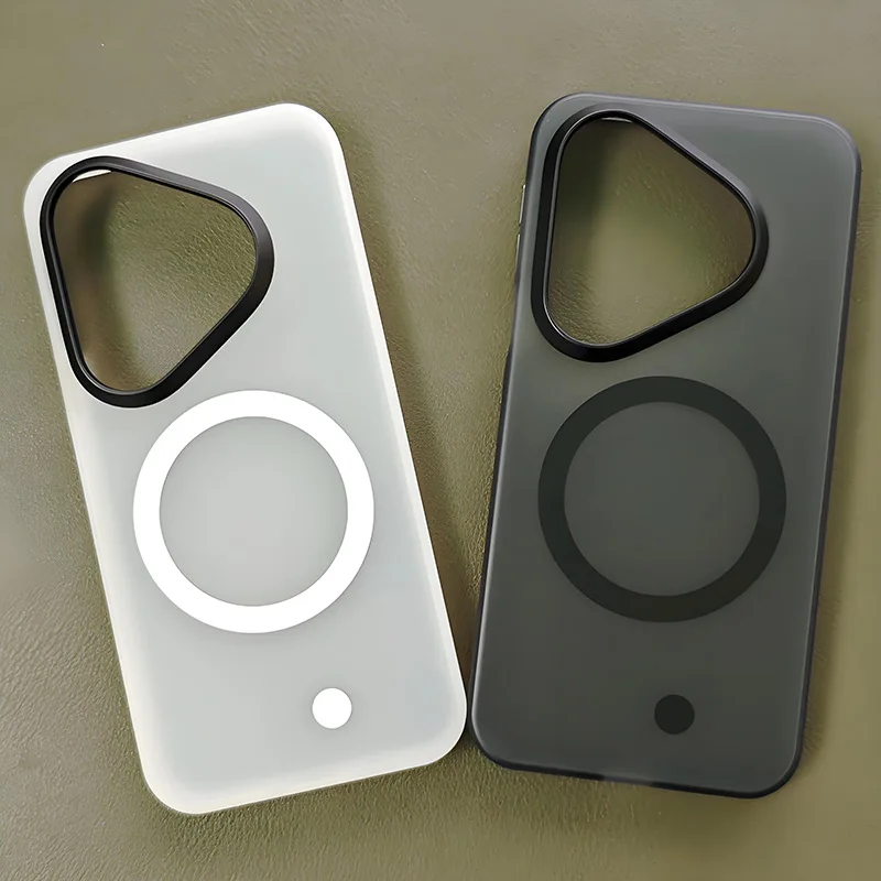 Funda para Pura 90 Pro y Pura 90 Pro Max, a Prueba de Caídas, Magnética, con Activación/Suspensión Automática, Delgada, Mate, Translúcida, con Acabado Suave como la Piel de un Bebé