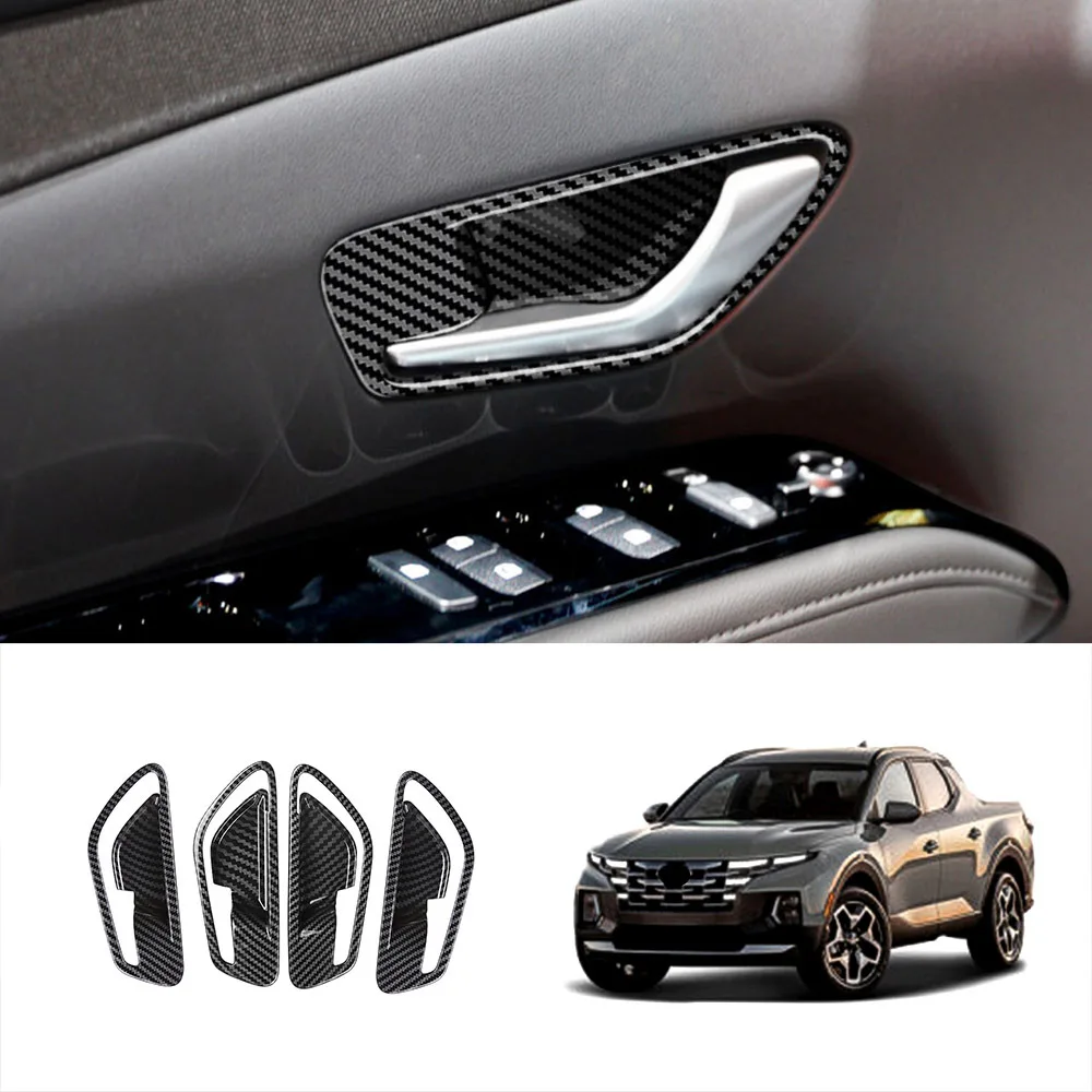 For Hyundai Santa Cruz 2022 2023 Inner Door Handle Cover Trim Interior Parts Auto Accessories Car Styling Decoration