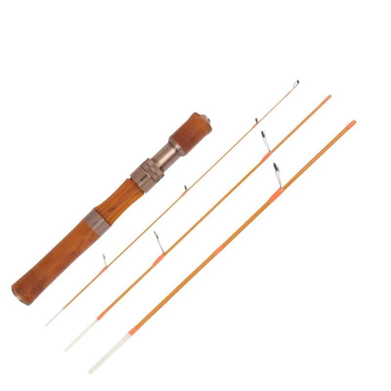 Leurre ultraléger en fibre de carbone avec manche en bois, canne à pêche rapide pour truite, 1.5-9G