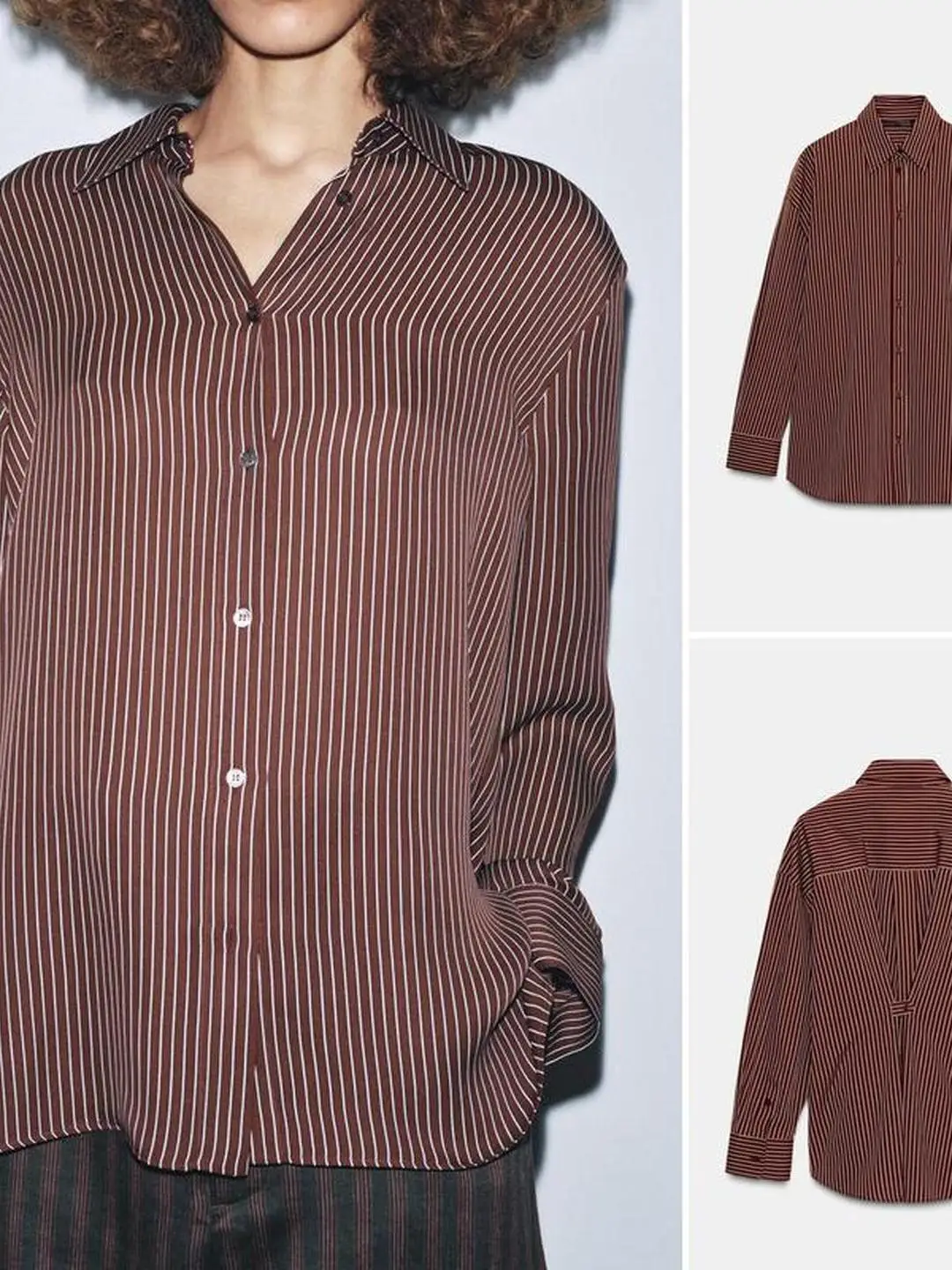 Faionable Casual a righe lunghe Sve orlo asimmetrico irt Collezione autunno inverno taglio dritto da donna traspirante e confortevole