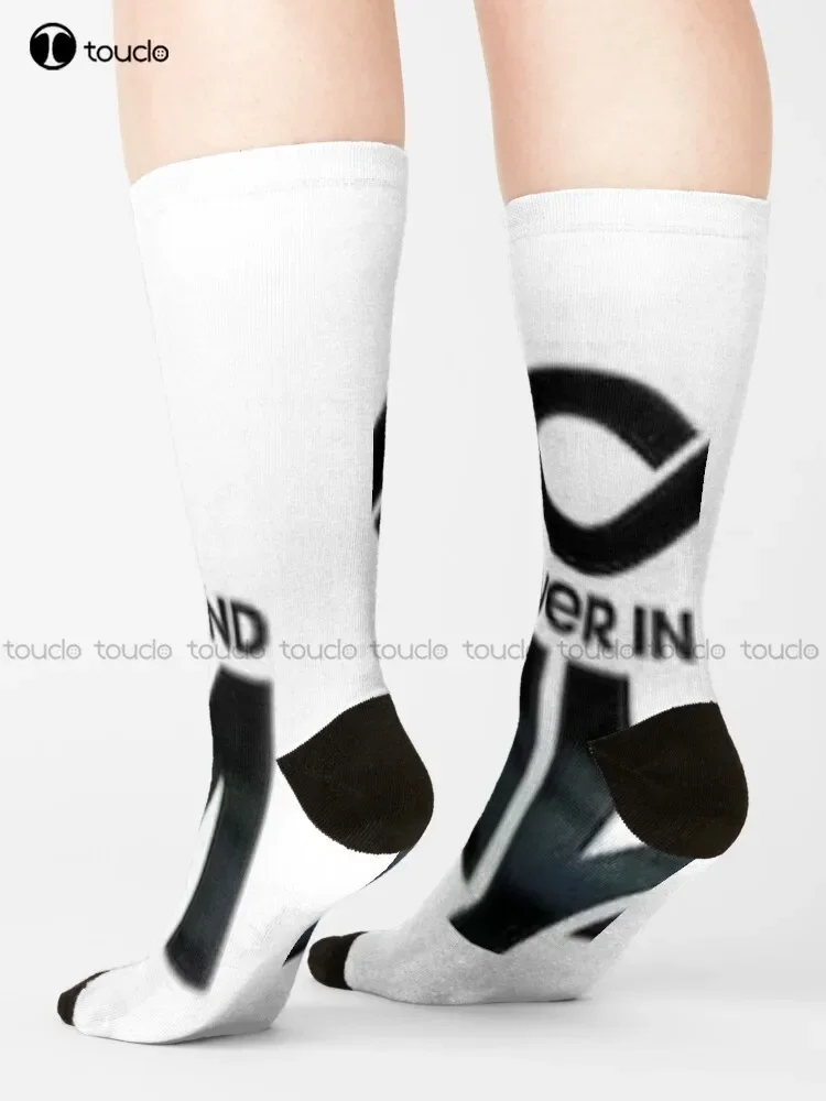 Forever In Your Mind Socks Black Soccer Socks Unisex Adult Teen Youth Socks 360° Digital Print Custom Gift Funny Sock