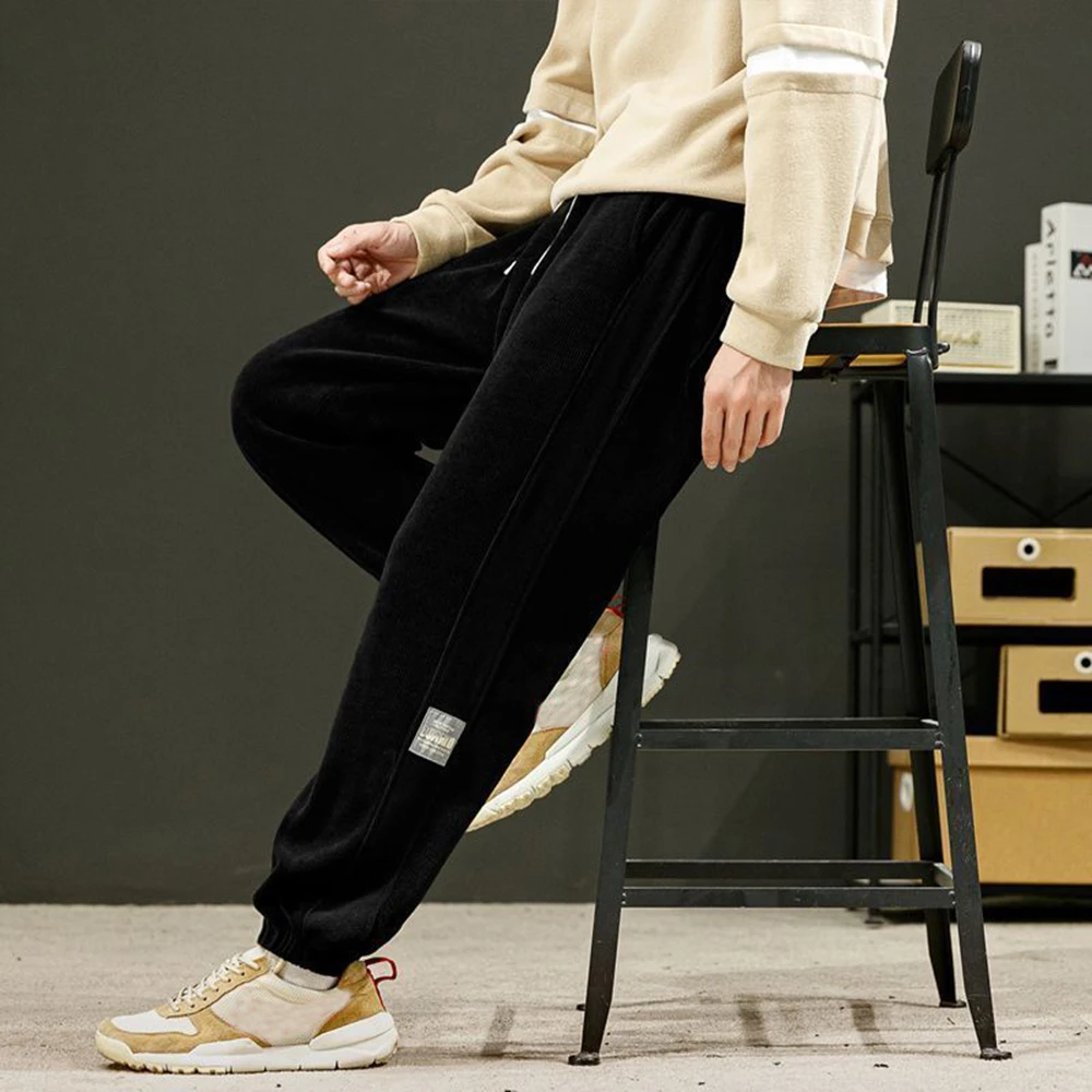 Corduroy Joggingbroek Heren Los Onzichtbaar Open Kruis Buiten Seks Exotisme Harlan Broek Verdikking Broek Herfst en Winter