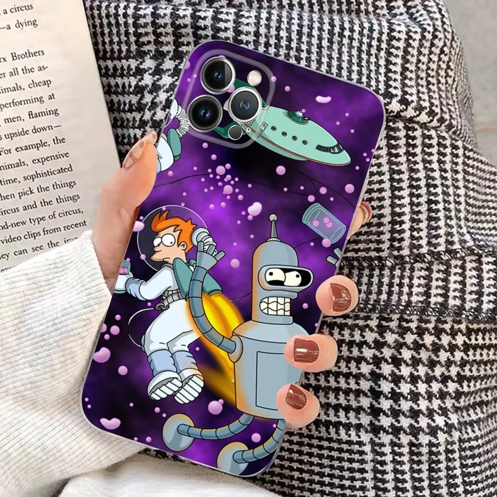 F-futurama B-Bender เคสซิลิโคนนิ่มสำหรับ iPhone 14 13 12 11 PRO MINI XS MAX 8 7 6 plus X XS XR