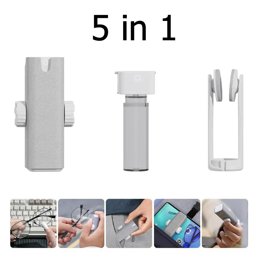 Five-in-one Multi-function Cleaning Kit Glasses Cleaning Wipe Phone Mobile Screen Portable Artifact Cleaning Can Accessorie S9E7