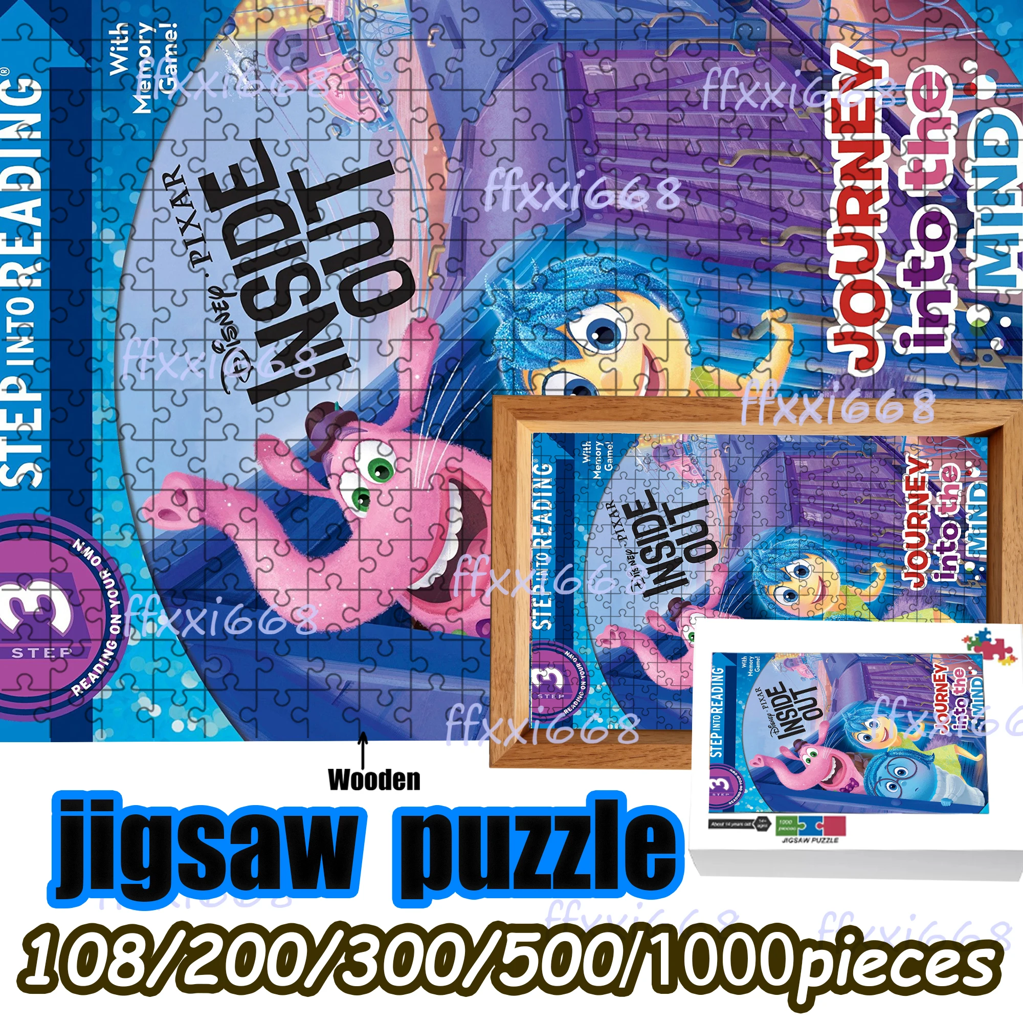 

Деревянная напольная головоломка Inside Out (108/200/300/500/1000 элементов), портативная, высококачественная, для вечеринок, отличный подарок, веселая игра.