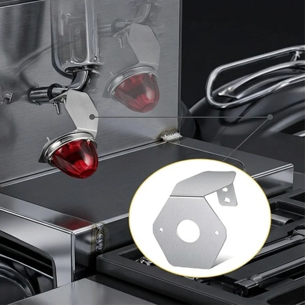 Mounting Bracket for Rearview Mirror Turn Signals Built from Stainless Steel Fits For 3.5 Inch Watermelon Shaped Lights