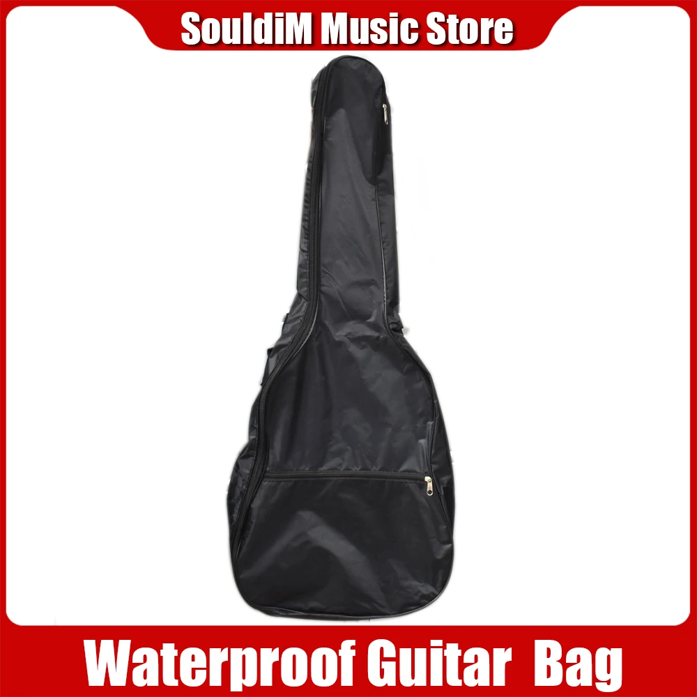 Waterproof Ukulele Bag Ballad Acoustic Guitar Bag Shoulders Electric Guitar Bag Guitar Case Backpack Black