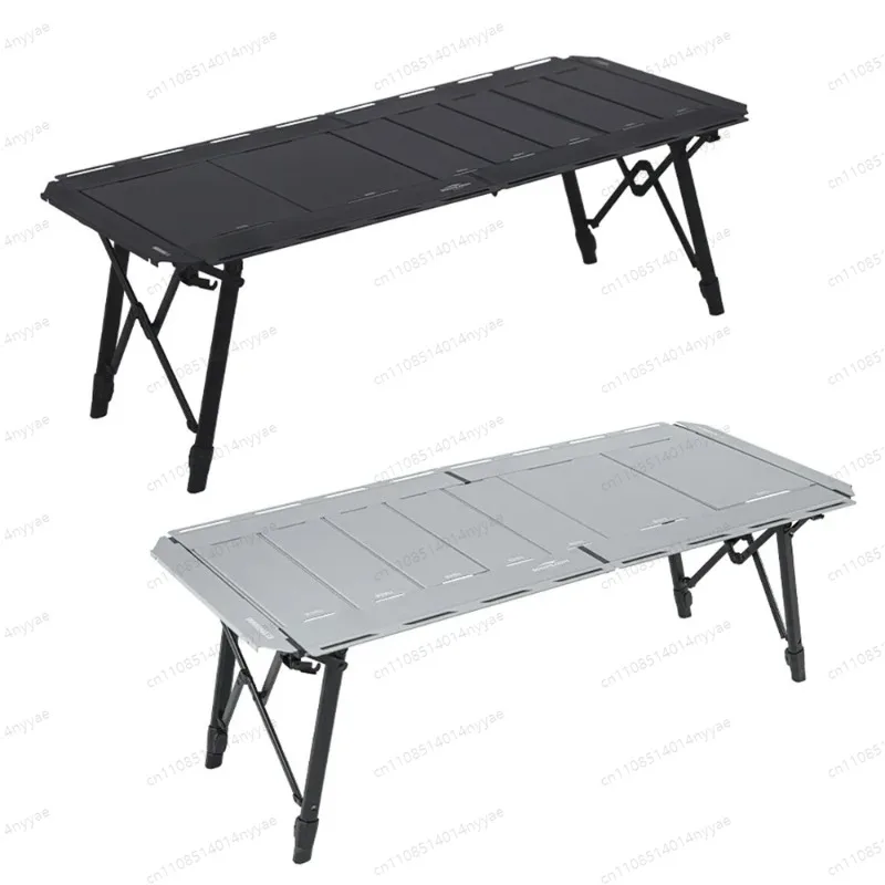 4.5-Unit Adjustable Height Folding IGT Camping Table - Aluminum Alloy Expandable Table for Outdoor Cooking and Dining