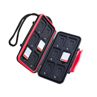 B86B-Mini Memory Card Case Multi-Grid Anti-Shock Waterproof Protector Cover For SD TF Cards Large Capacity Storage