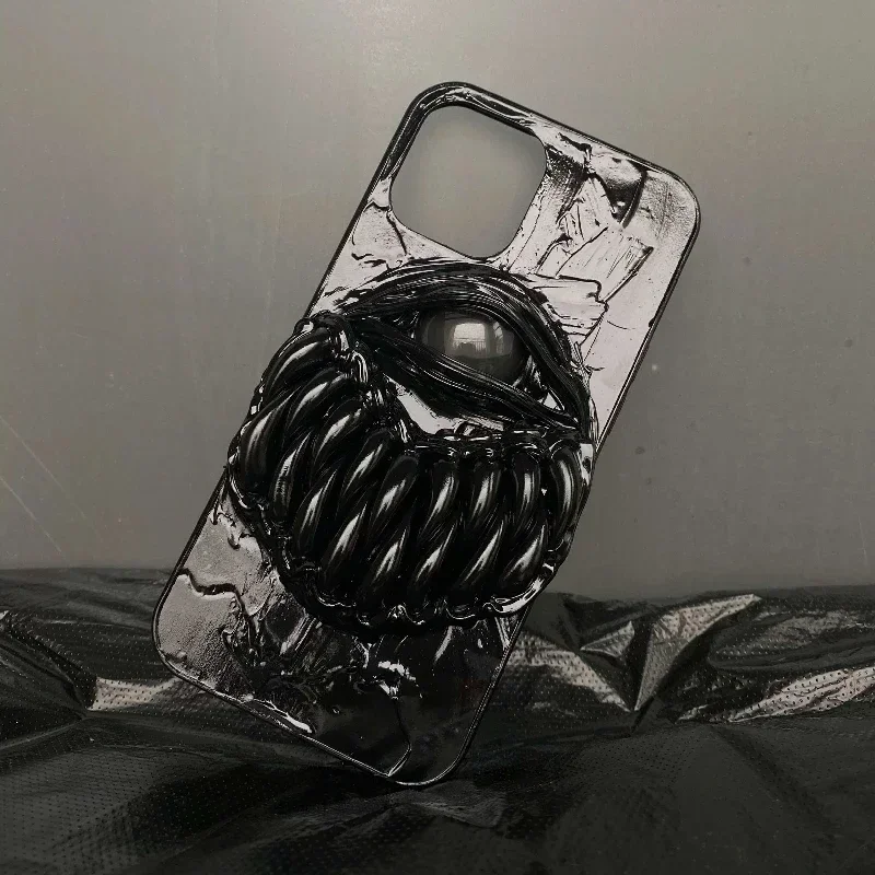 4032 Original Handmade Customized Phone Cases 3D Teeth Cthulhu Eyes Horror Gothic Punk Dark Cthulhu Halloween Gift Phone Case