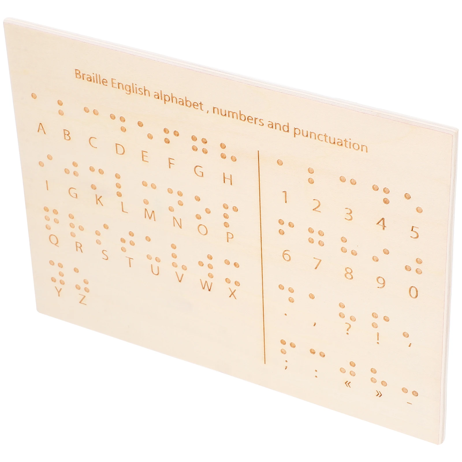 

Braille Alphabet Blind Learning Accessories Wood Braille Letter Number Teaching Aids Supplies Health Care Tools